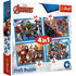 4 in 1 Puzzle (70+54+48+35) Brave Avengers