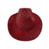 Deluxe Crystal Cowboy Hat Adult - Red