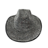 Deluxe Crystal Cowboy Hat Adult - Silver