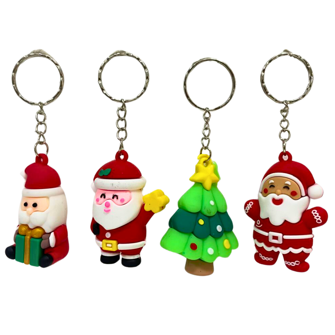 Christmas Themed Keyring Assorted