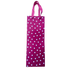 Dark Pink Dot Wine Bag