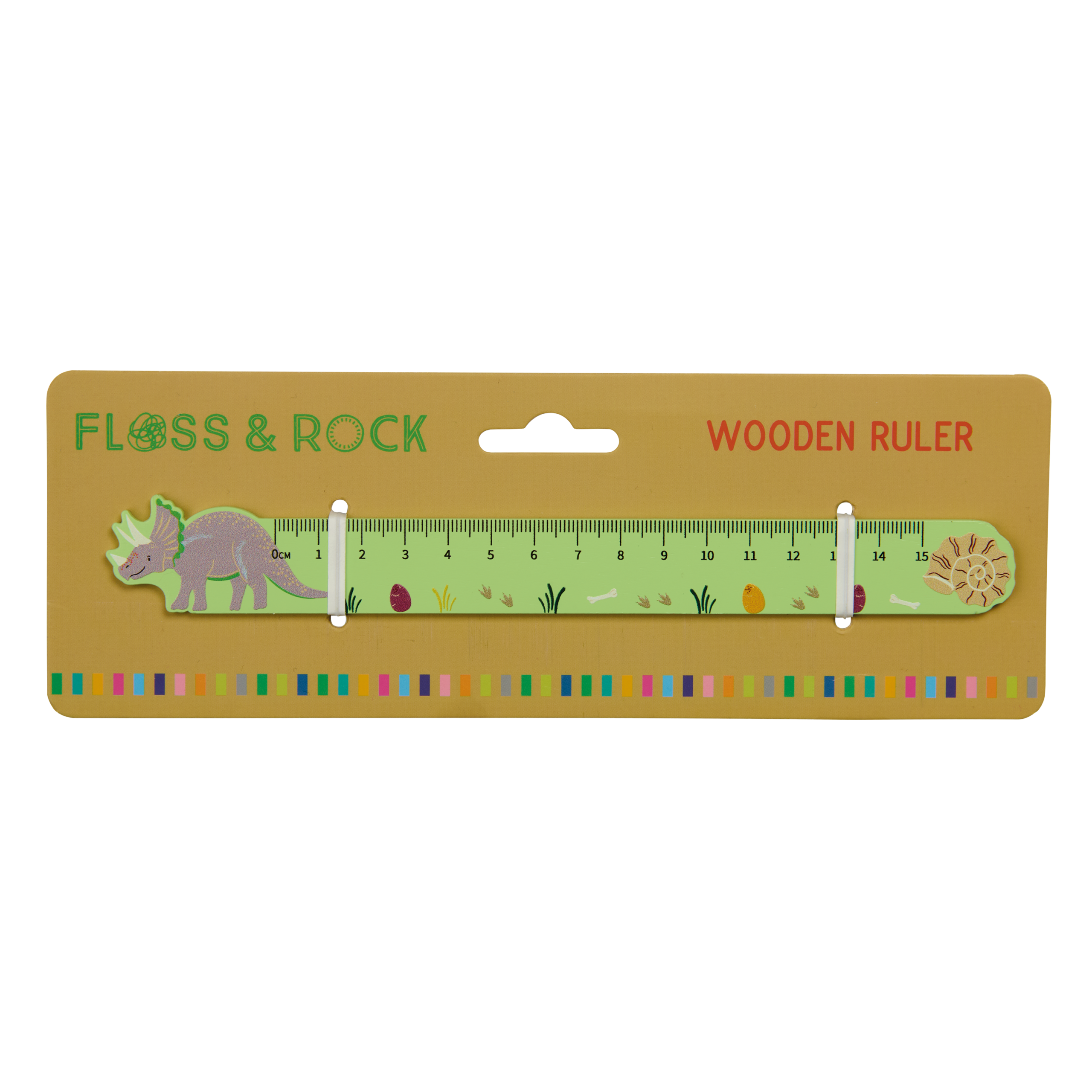 Wooden Ruler - Dino