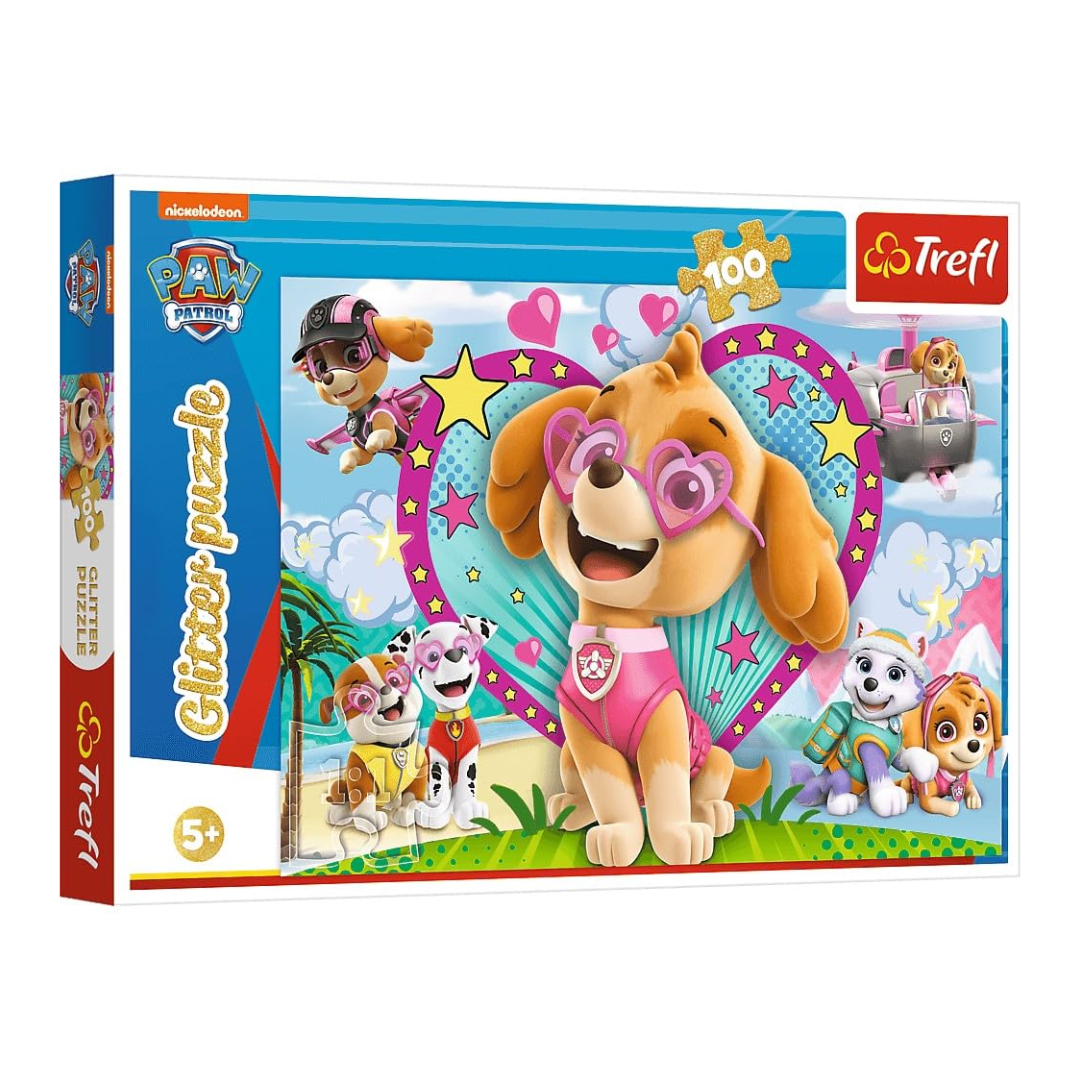 Trefl Puzzle 100PC Glitter Glow of Skye