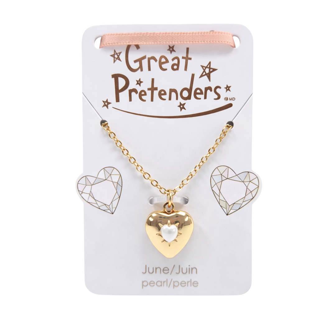 Birthstone Heart Lockets - June