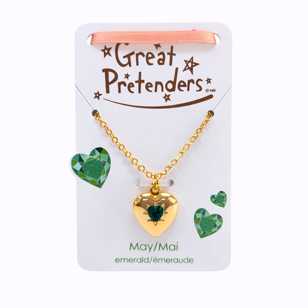 Birthstone Heart Lockets - May