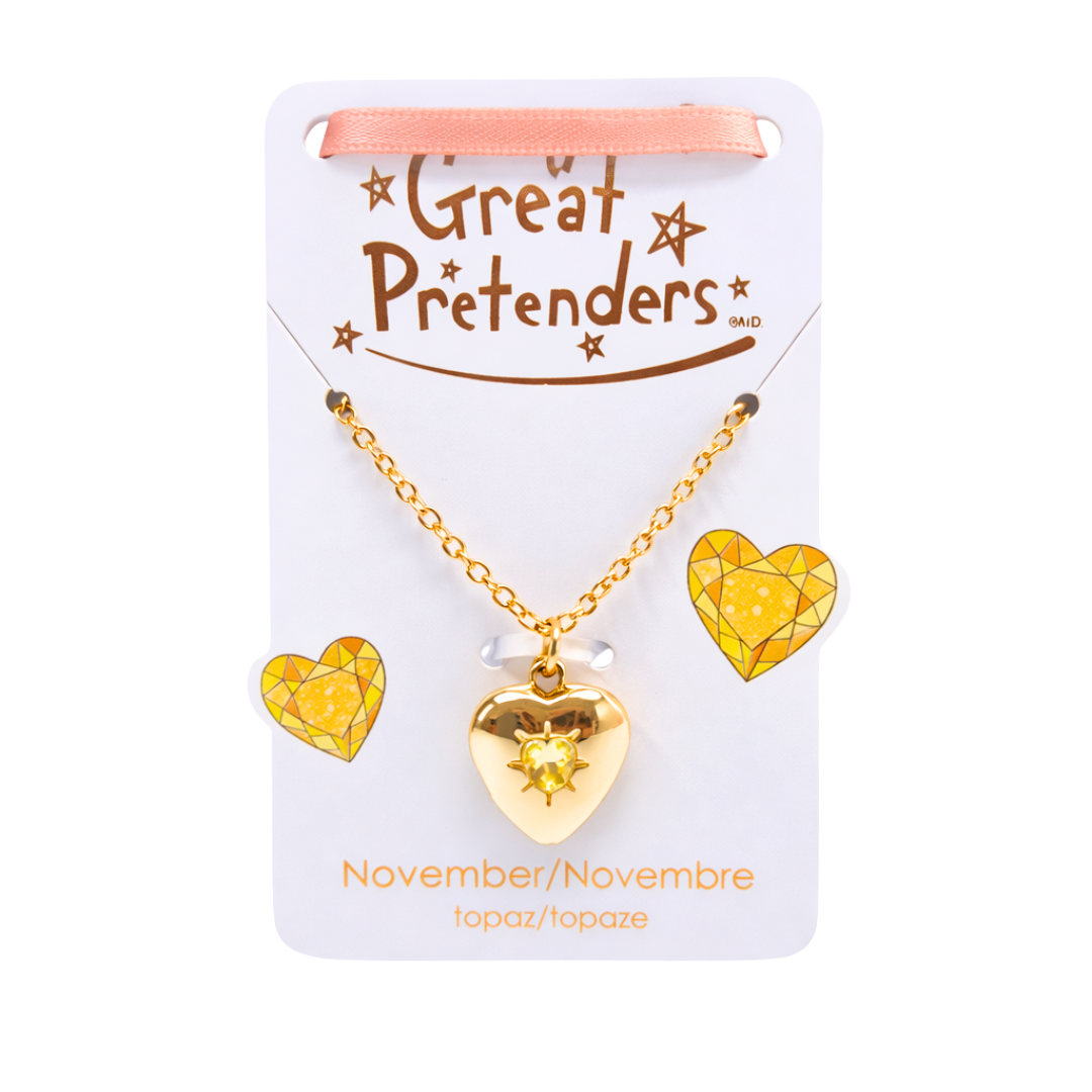 Birthstone Heart Lockets - November