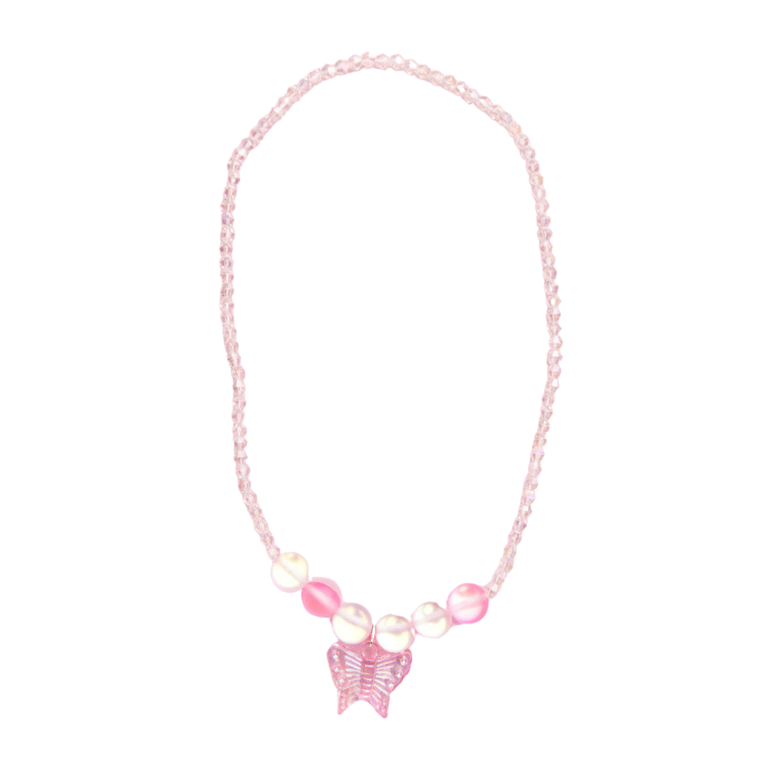 Boutique Holo Pink Crystal Necklace