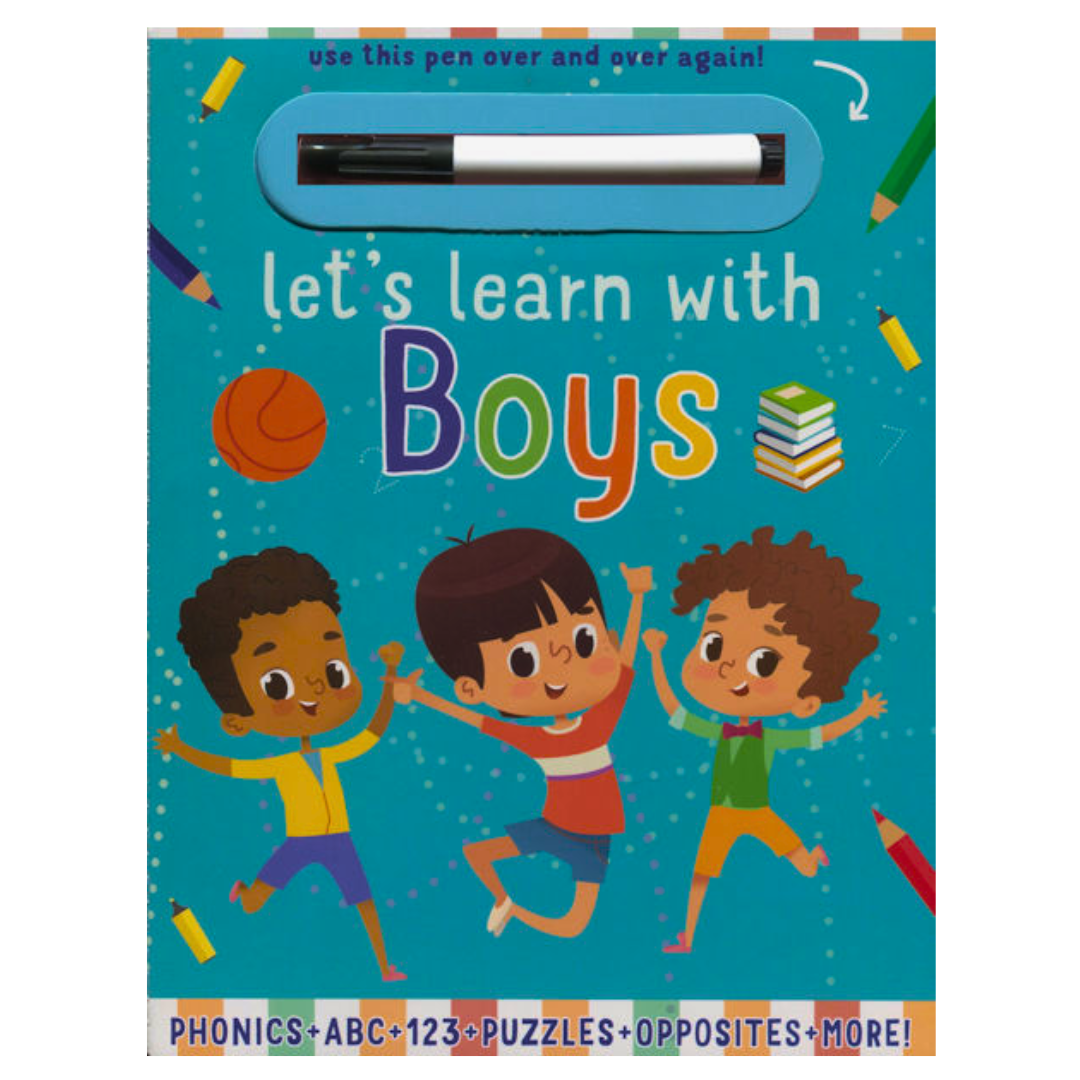 Lets Learn with Boys -Wipe Clean