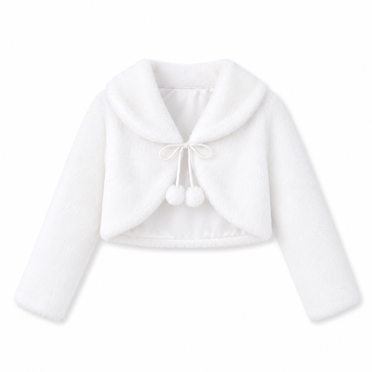 White Faux Fur Shawl