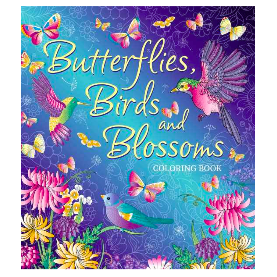 Adult Colouring - Butterflies Birds & Blossoms
