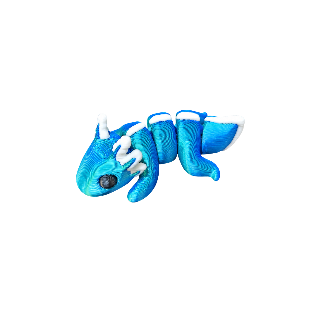 Axolotl Blue 3D Toy 5cm