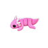 Axolotl Pink 3D Toy 5cm