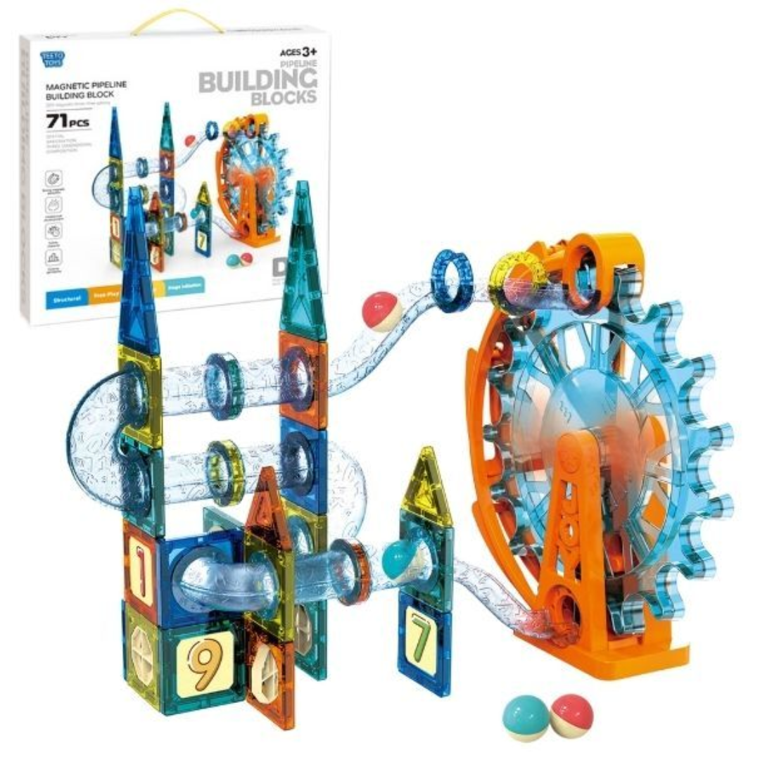 Magnetic Pipe Building Blocks 71pc