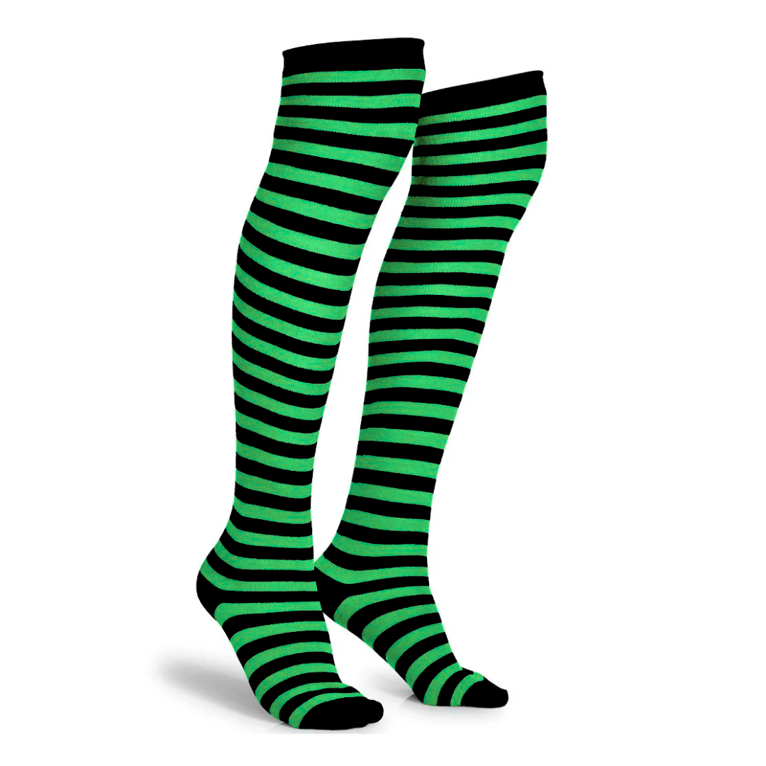 Green and Black Socks