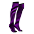 Purple and Black Socks