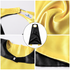 Black and Yellow Superhero Cape and Mask
