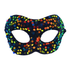Carnival Sequin Mask - Bronze & Green
