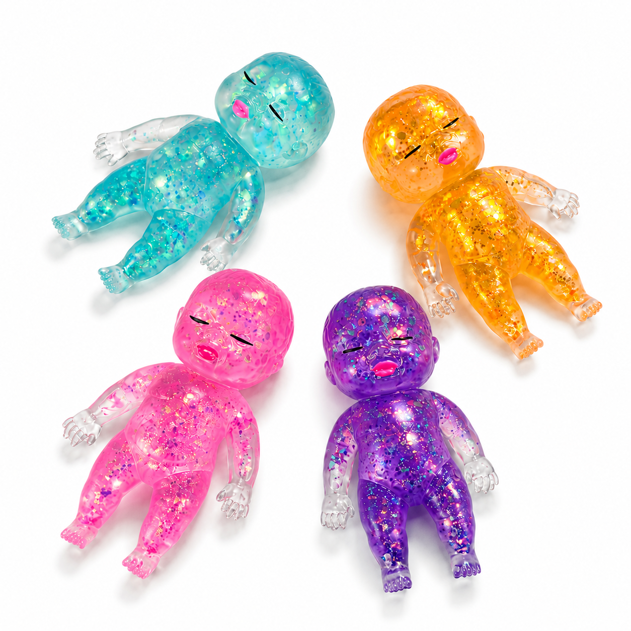 Glitter Baby Squishy - Firm