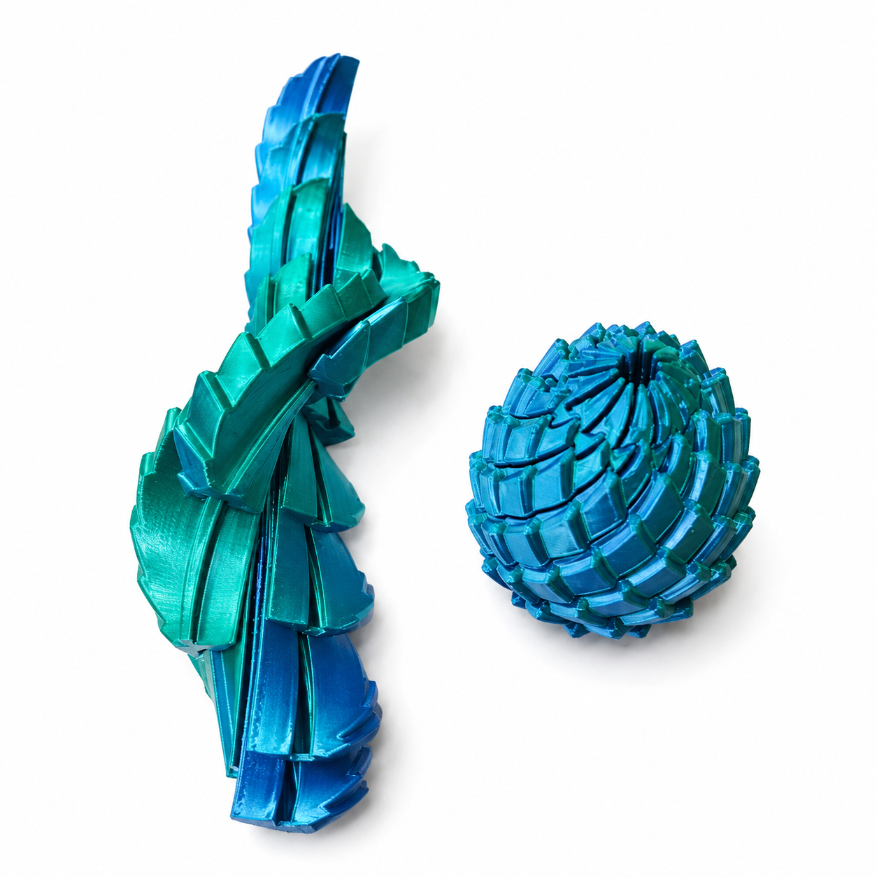 FlexiFidget Dragon Egg - Metallic Blue