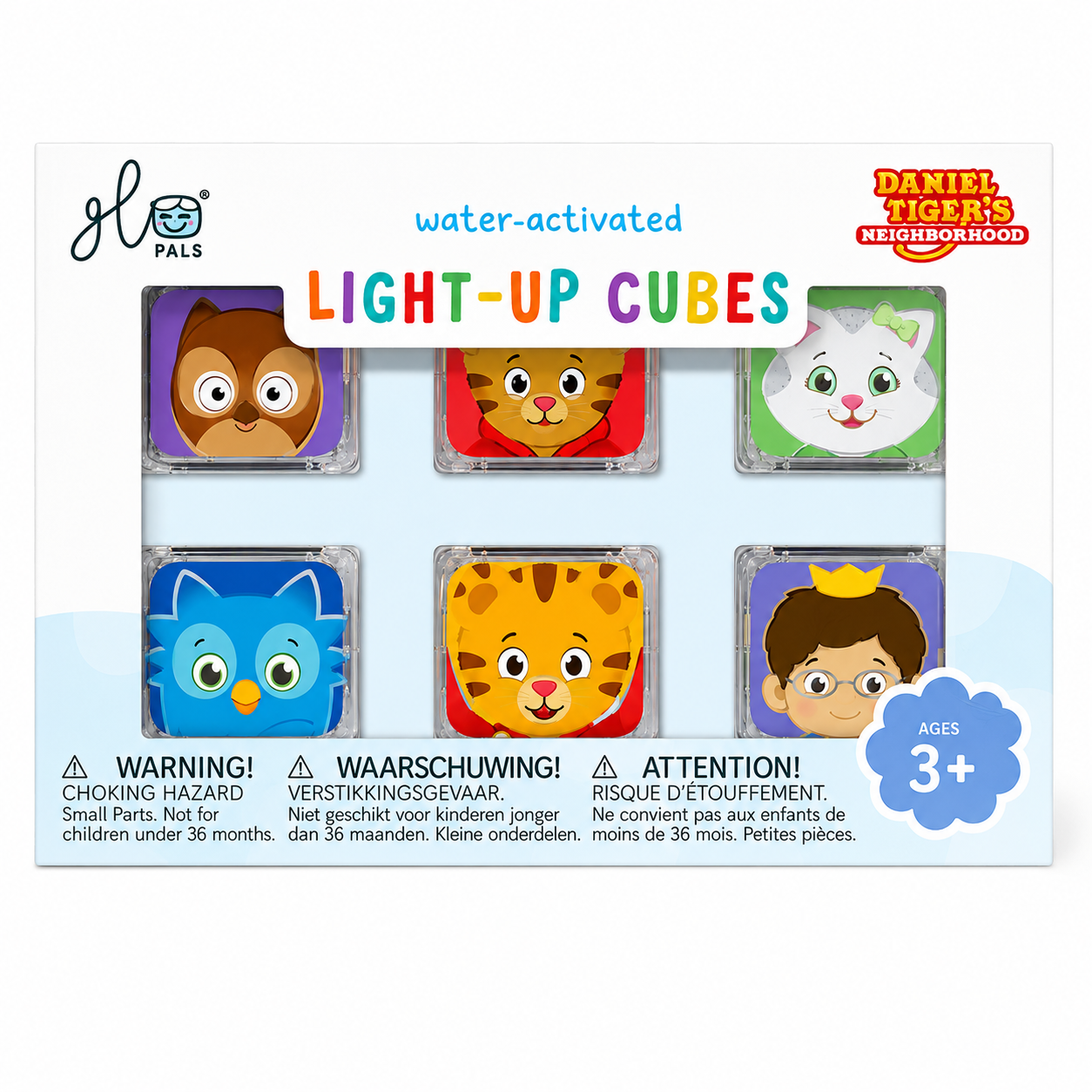 Glo Pals - Water Activated Light-Up Sensory Toys - Daniel Tiger