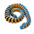 FlexiStrike Snake – 35cm Blue & Orange