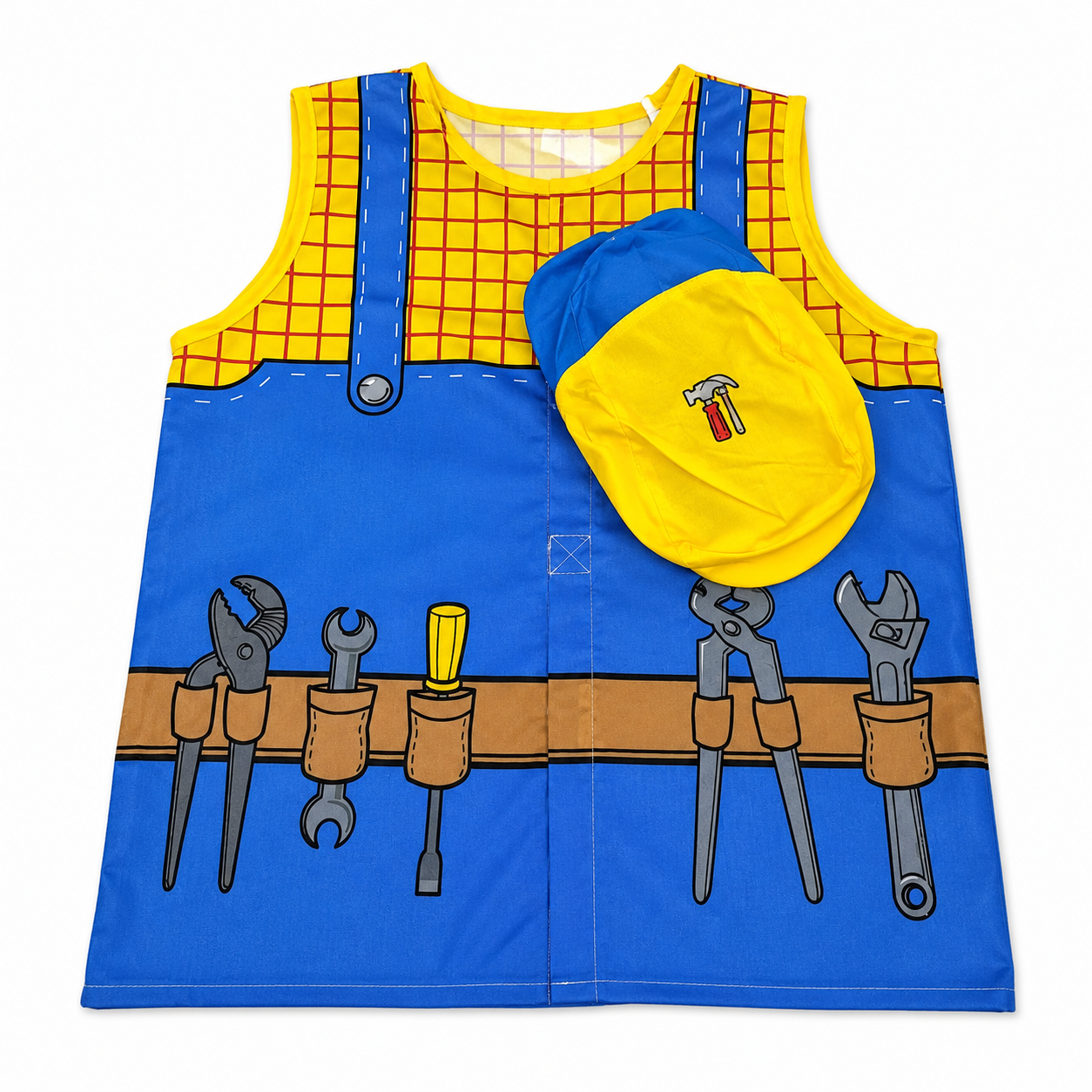 Construction Vest (Age 3-8) - Kids Career Day Dress-Up Costume