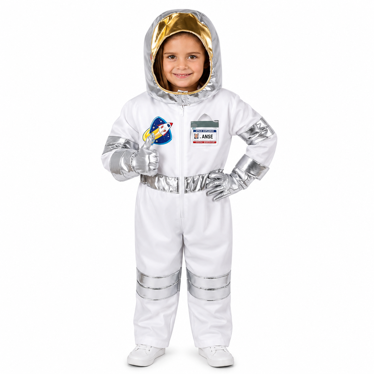 Astronaut Outfit (Age 3-8) - Kids Career Day Dress-Up Costume