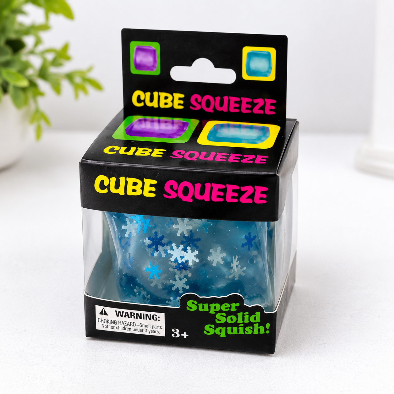 Squeeze Snowflake Squishy Cube
