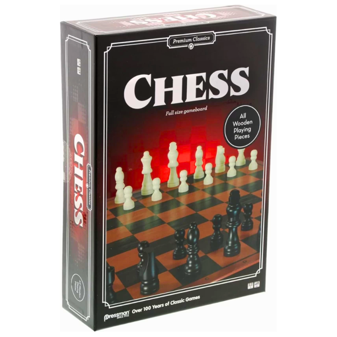 Chess Set with Wooden Pieces