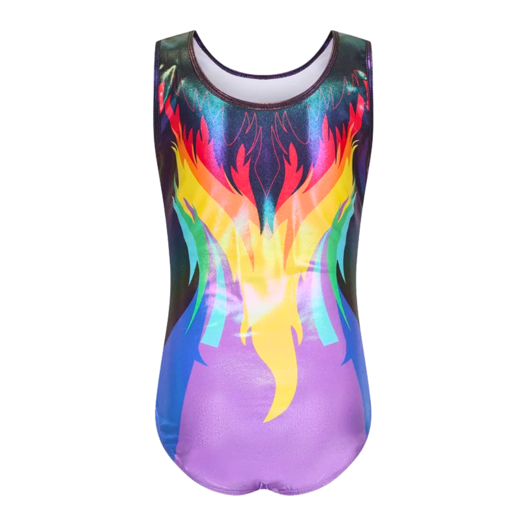 Dark Rainbow Prism Gymnastics Leotard