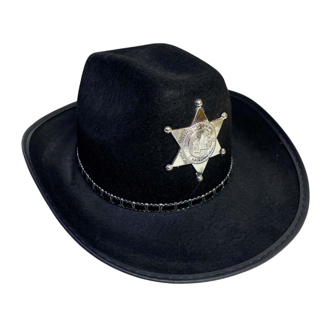 Deputy Sheriff Cowboy Hat - Black