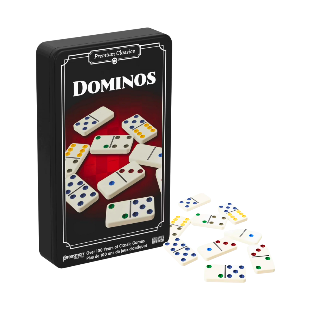 Double 6 Dominoes in Tin Box