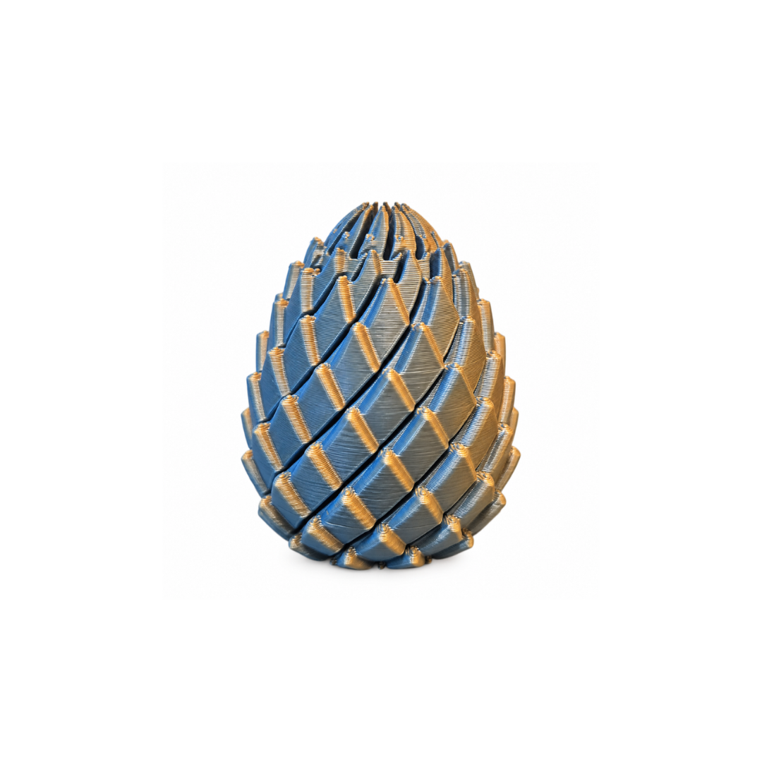 FlexiFidget Mini Dragon Egg - Blue & Orange