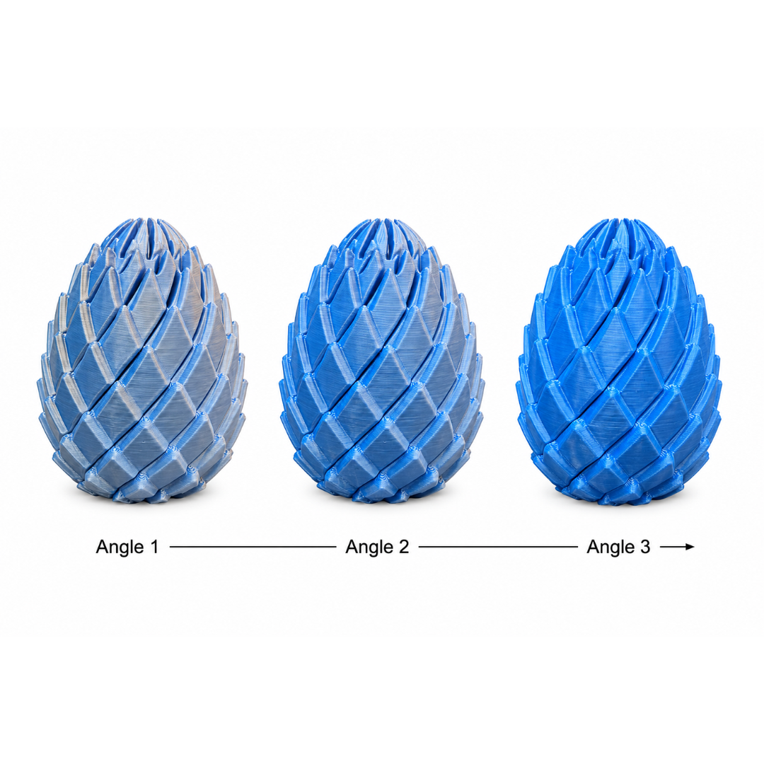 FlexiFidget Dragon Egg - Blue & White