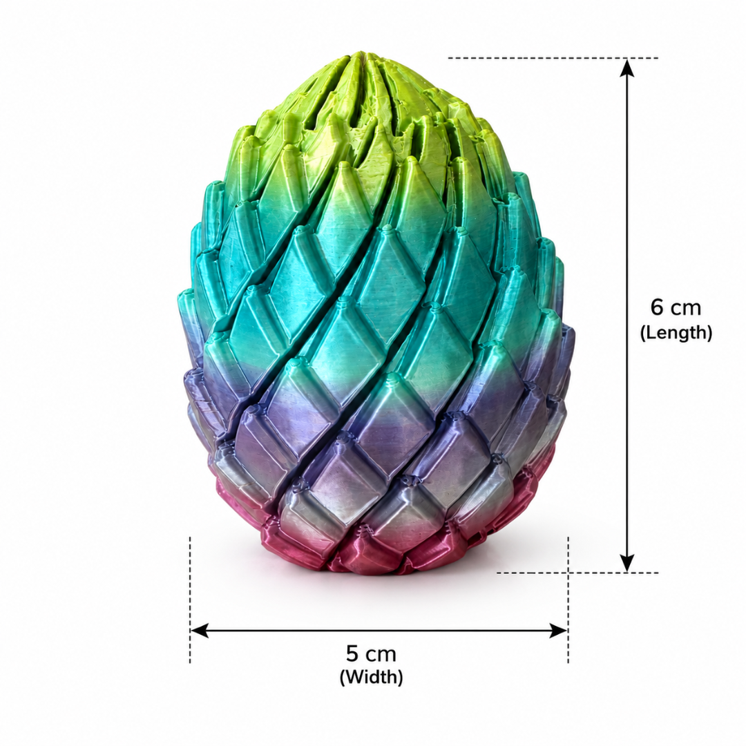 FlexiFidget Dragon Egg - Metallic Rainbow