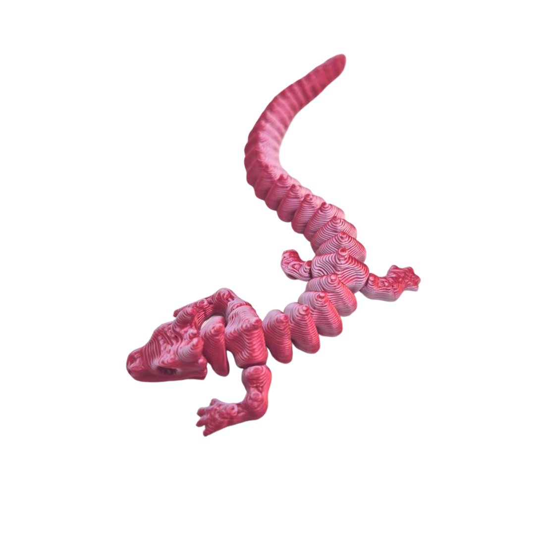 FlexiFlame Mini Dragon - 10cm Red and White