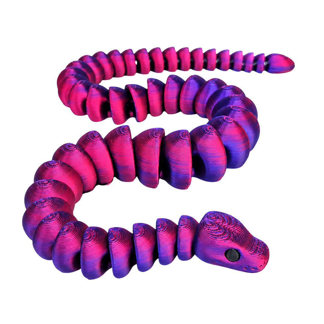 FlexiStrike Snake - 45cm Red & Purple