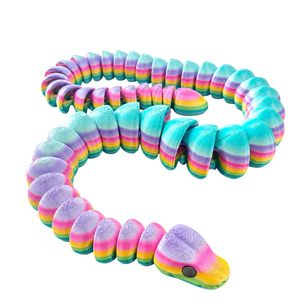 FlexiStrike Snake - 95cm Rainbow