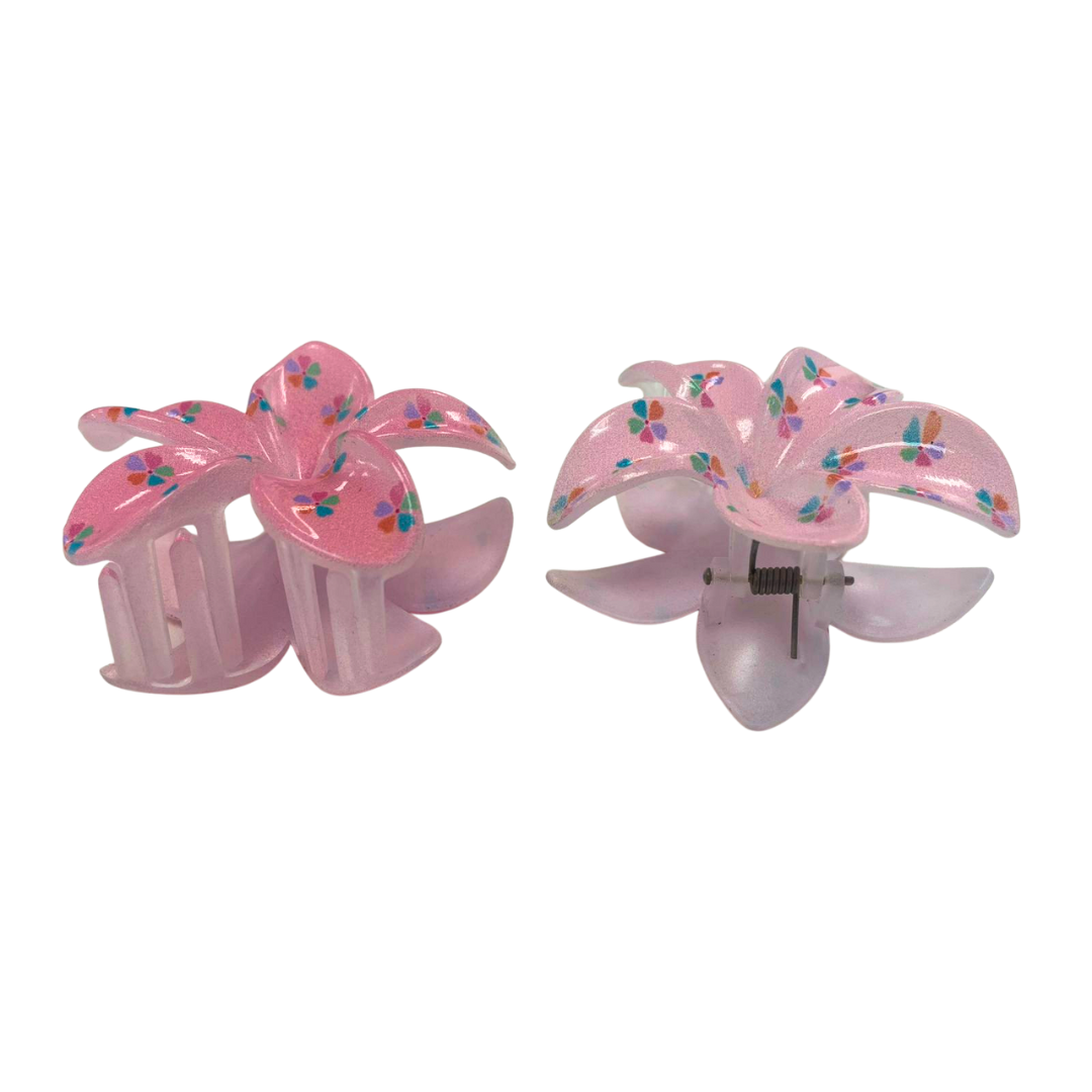 Flower Shaped Hair Clips