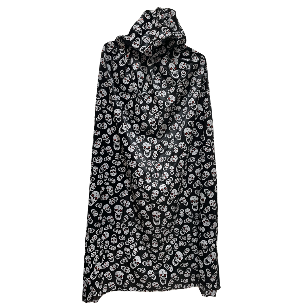 Black Skull Cape - Adult