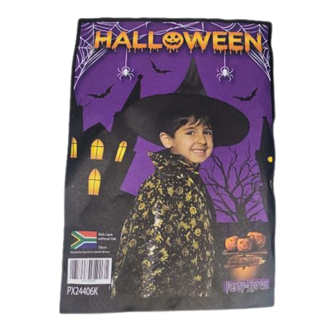 Halloween Cape Gold 80cm