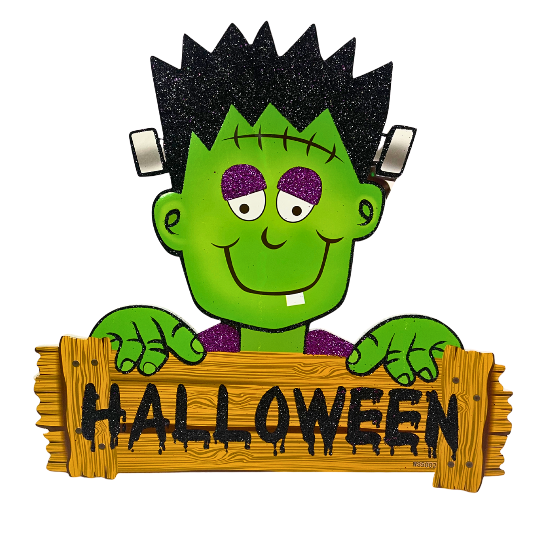 Halloween Deco Eva - Green Frankenstein