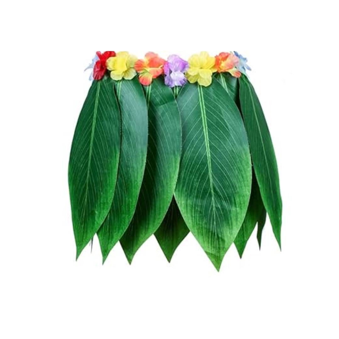 Hawaiian Green Leaf Skirt