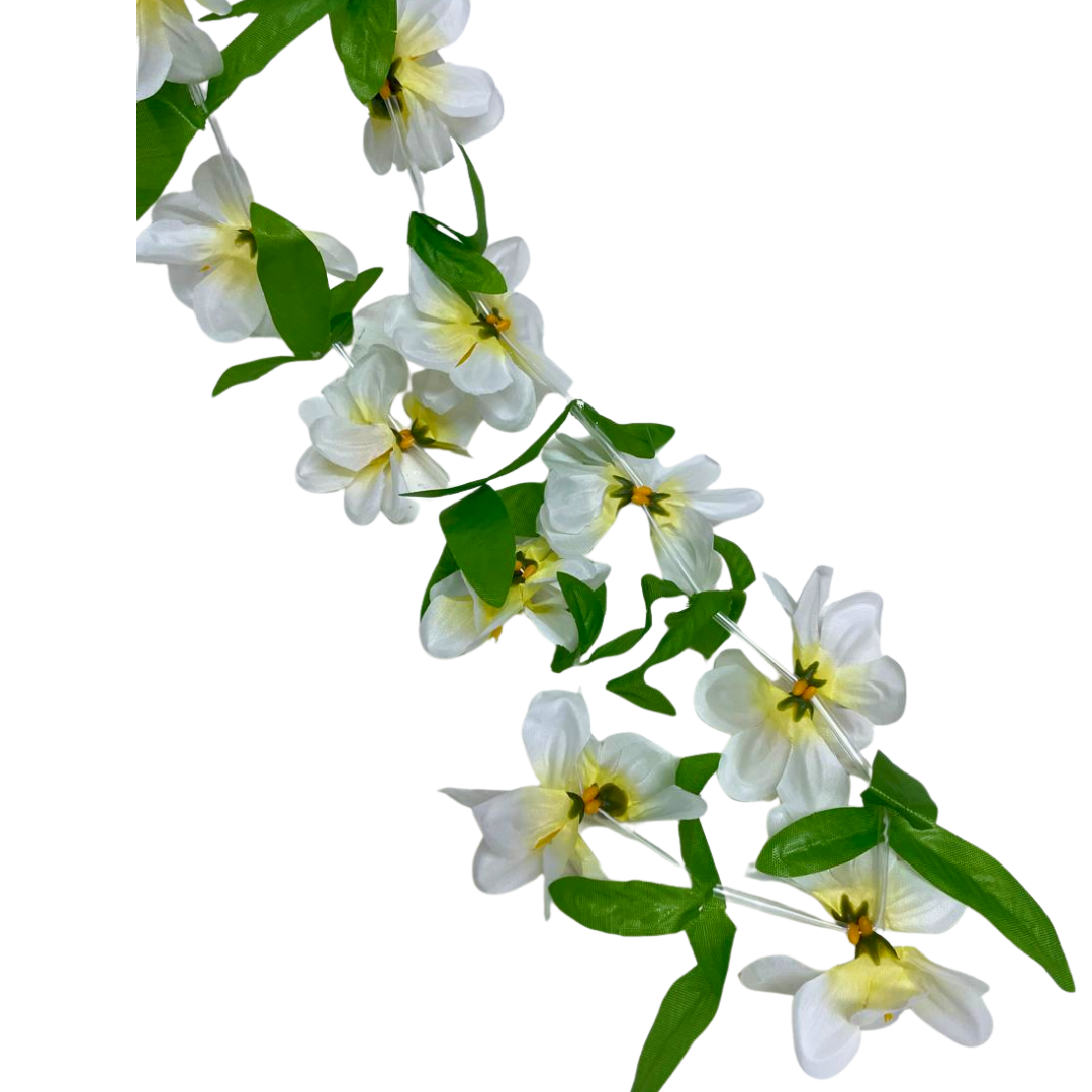 Hawaiian Lei Green & White