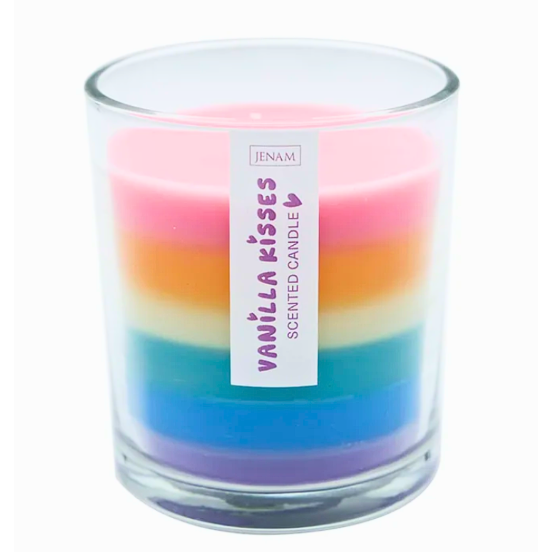 100% Happy Layered Candle