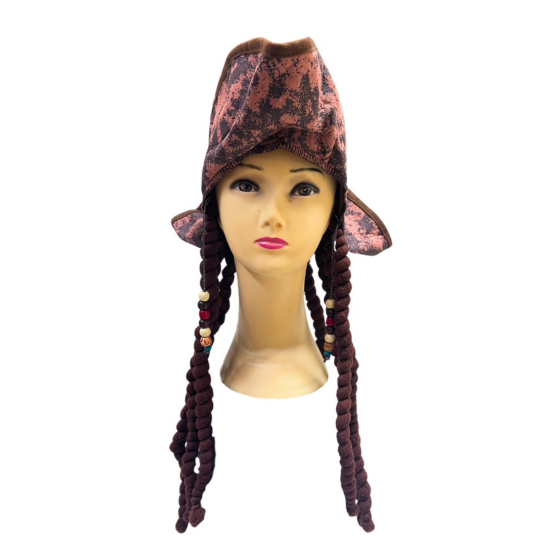 Jack Sparrow Hat Brown Dreads