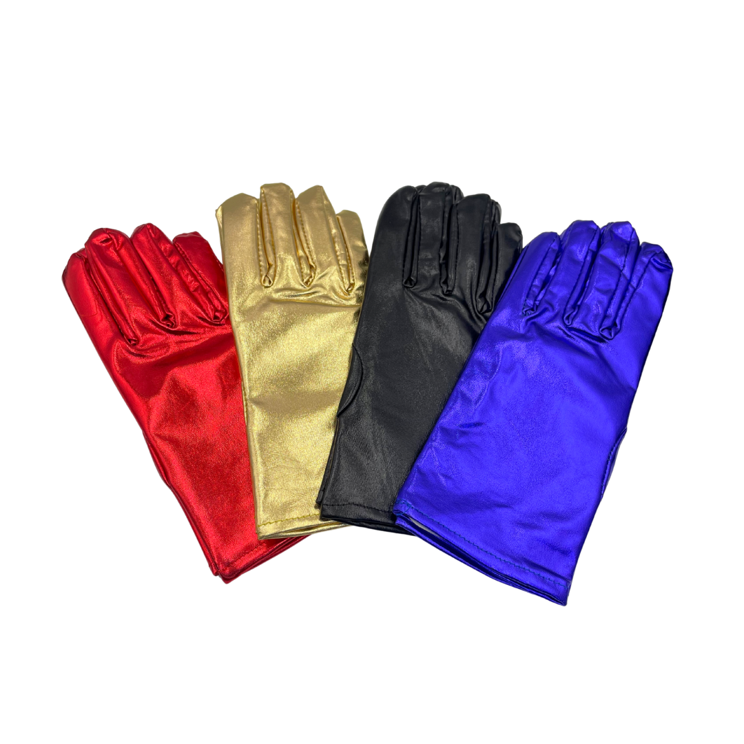 Metallic Short Gloves