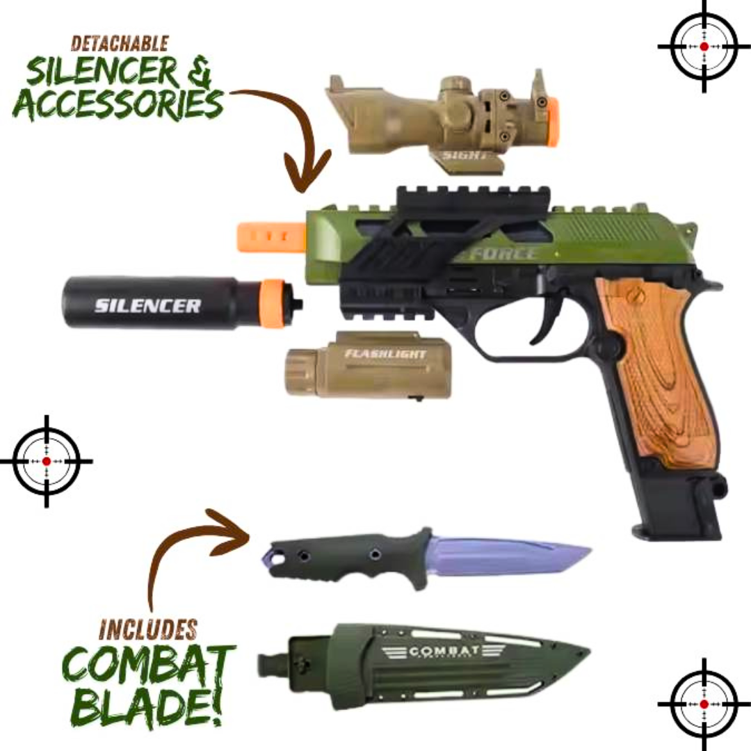 Military Toy Gun Blaster Playset
