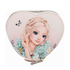Mini Heart Jewellery Box w Mirror and Zip