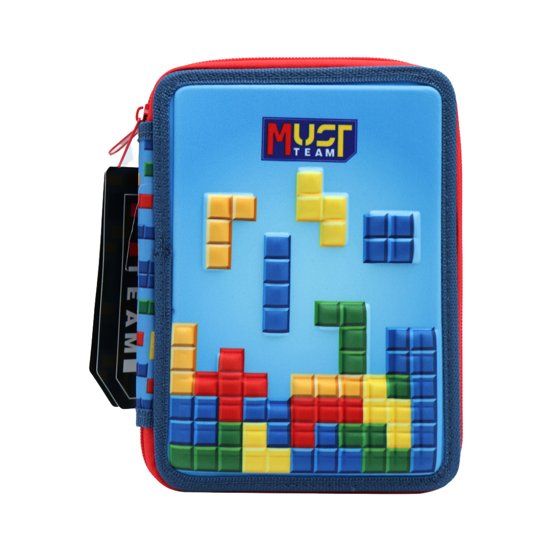 Must Double Decker Filled Pencil Case - Bricks